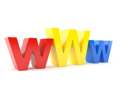 WWW concept isolated on white background