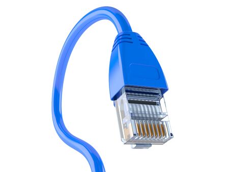 Network cable isolated on white background
