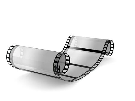 Film strip isolated on white backgroundの写真素材