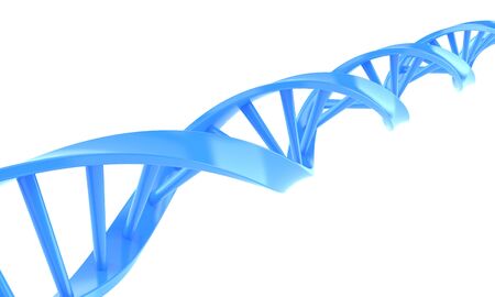 DNA isolated on white backgroundの写真素材