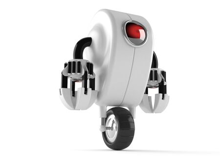 Robot isolated on white backgroundの写真素材