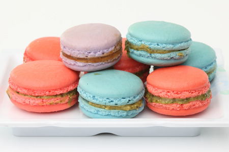 French macaroons  Dessertの写真素材