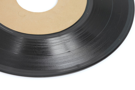 vinyl record isolated on white