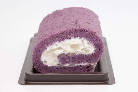 roll cake for dessert, simply and freshnessの写真素材