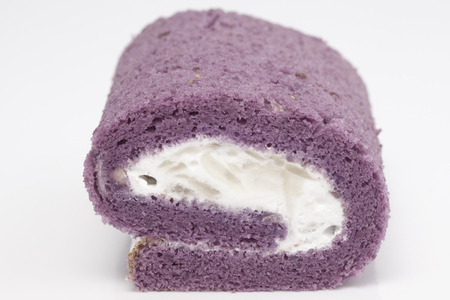 roll cake for dessert, simply and freshnessの写真素材