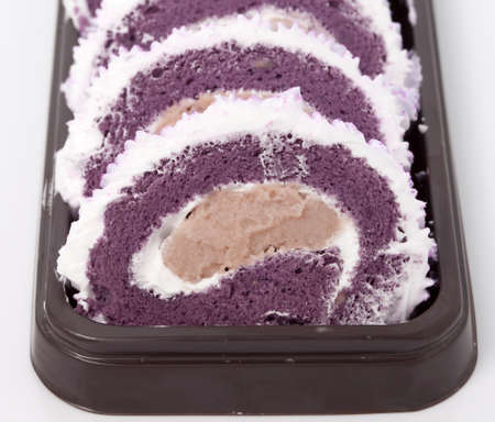 roll cake for dessert, simply and freshnessの写真素材