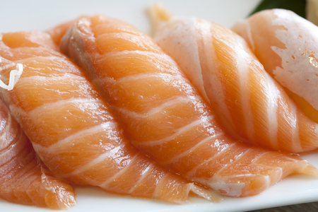 Salmon sushiの写真素材