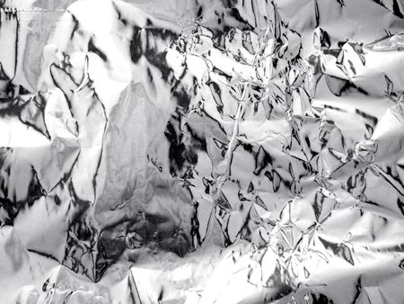 Aluminum foil backgroundの写真素材