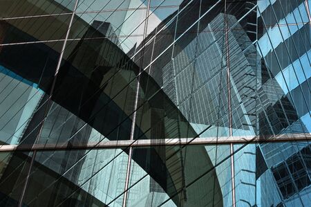 Abstract design of city center