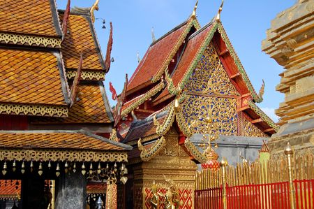 Buddhist temple at Doi Suthep in northern Thailand