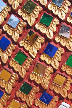 Detail of Buddhist temple ornament