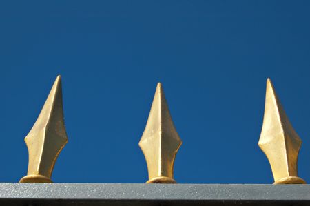 Ornate fence in Helsinkiの写真素材