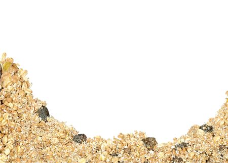 Frame border of breakfast cereal with clipping pathの写真素材