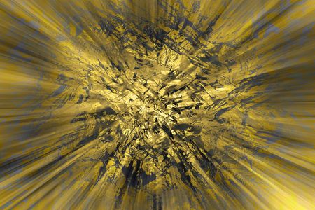 Abstract background of a yellow explosionの写真素材