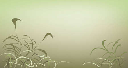 Vector design of a grassy backgroundのイラスト素材