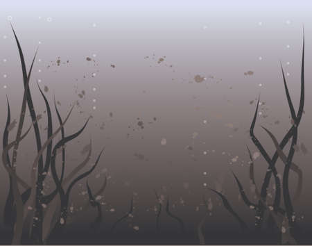 Vector background of murky underwater worldのイラスト素材