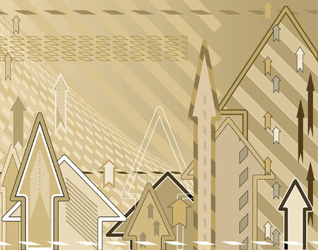 Editable vector abstract background design of arrowsのイラスト素材