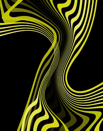 Abstract editable vector illustration of golden linesのイラスト素材
