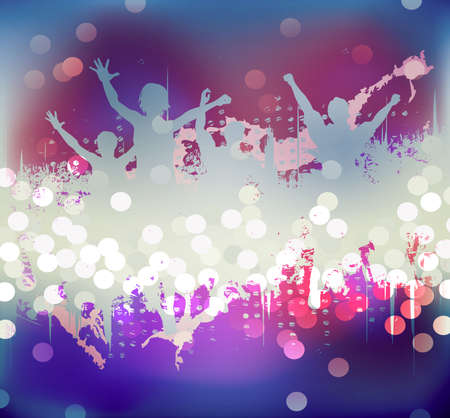 Illustration of a bright and happy party backgroundの写真素材