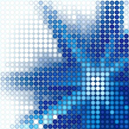 Abstract background of a blue star shapeのイラスト素材