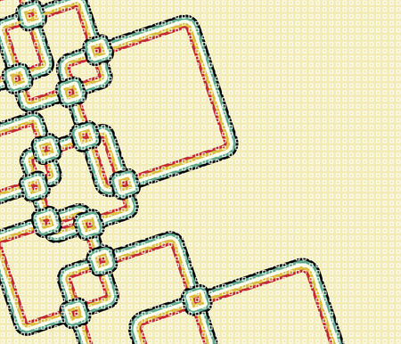 Abstract editable  illustration of a retro patternのイラスト素材