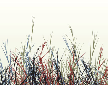 Editable  foreground design of rough grassのイラスト素材