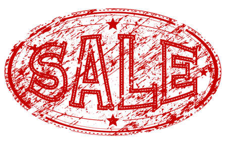 Vector sale rubber stamp with grunge textureのイラスト素材