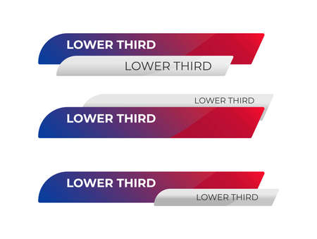 Abstract Stylish Lower Third Editable Vector Templateのイラスト素材