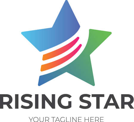 Abstract Star Logo Design With Vibrant Colorsのイラスト素材