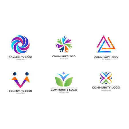 Creative Community People Rehabilitation Social Logo Designのイラスト素材