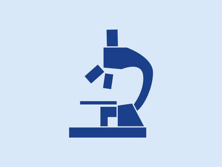 Simple Flat Microscope Icon Vectorのイラスト素材