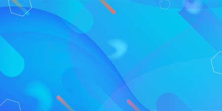 Abstract fluid background design template with blue gradient and wavy patterns