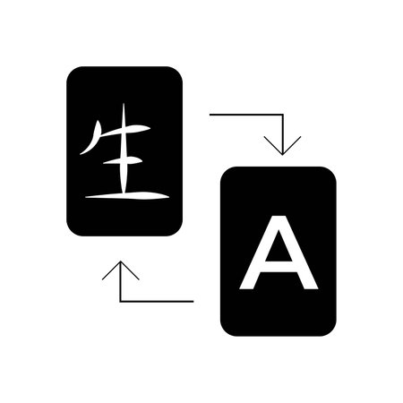 Translation Icon design Completely editable with isolated background