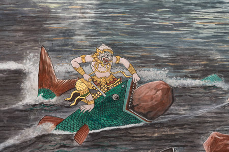 Thai mural painting