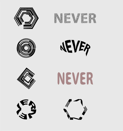 Never geometricのイラスト素材