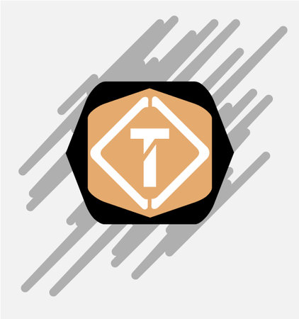 t  slogans geometric pattern backgroundのイラスト素材