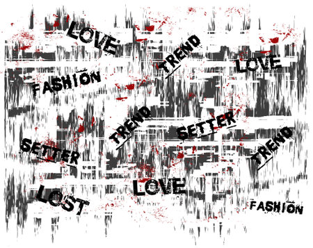 trend fashion love pattern backgrounの写真素材