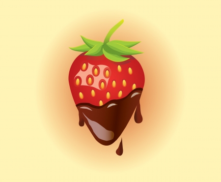 Strawberry and Chocolate のイラスト素材