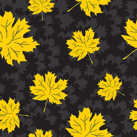 Seamless autumn backgroundのイラスト素材
