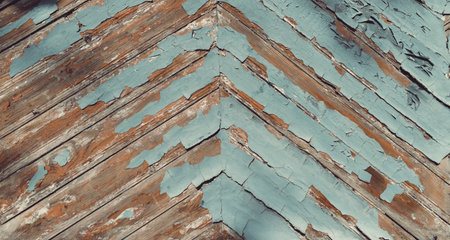 Old wood texture background. Vintage aged wooden surface. Natural rustic scratched shabby planks. Distressed grunge painted boards.の写真素材