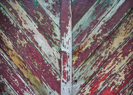Old wood texture background. Vintage aged wooden surface. Natural rustic scratched shabby planks. Distressed grunge painted boards.の写真素材