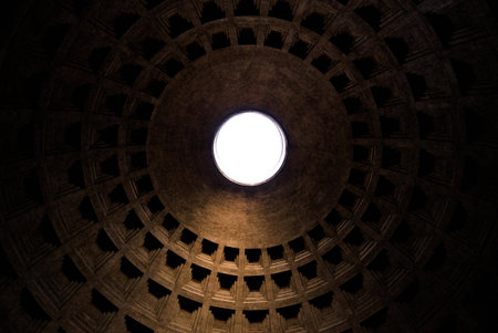 Pantheon Dome in Rome, Italy