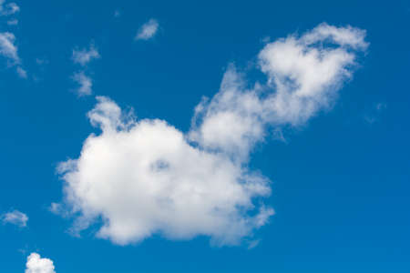 White cloud in the blue sky