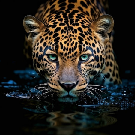 Wild leopard animal.の写真素材