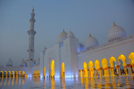 Sheikh Zayed Grand Mosque in Abu Dhabi, United Arab Emirates
