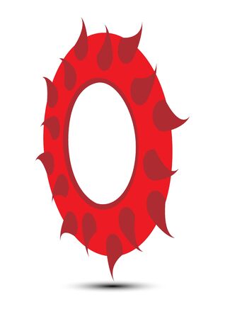 the letter  O のイラスト素材