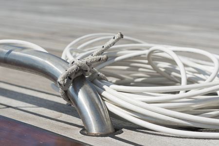 sailing vessel rope knot cableの写真素材