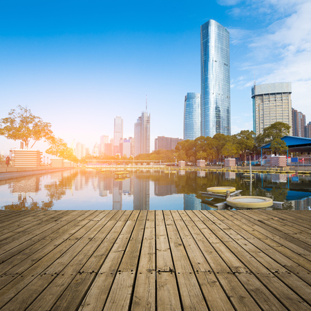 The century avenue of street scene in shanghai Lujiazui,China.のeditorial素材