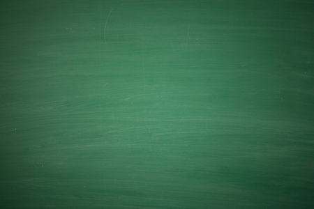 Blank green chalkboard, blackboard texture with copy spaceの写真素材
