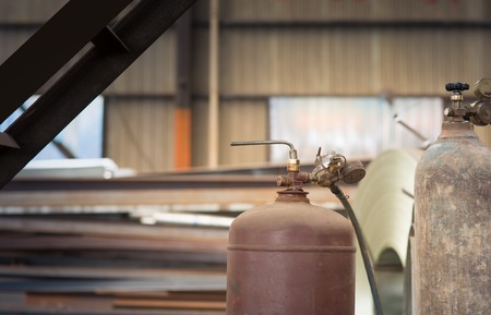 Iron workshop in shipyard.の写真素材